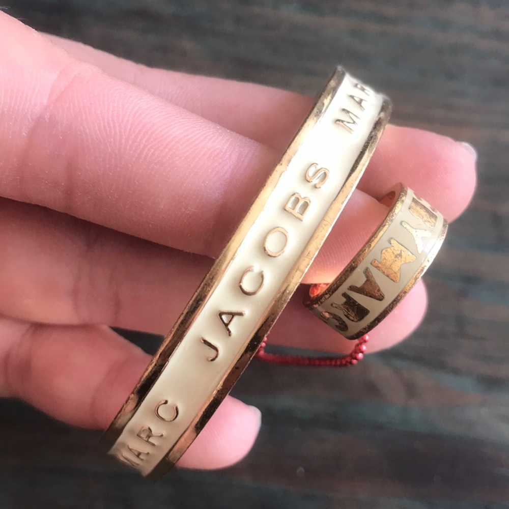 Marc Jacobs bangle and ring set